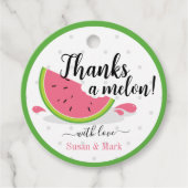Danke an Melon Watermelon Danke Tag Geschenkanhänger (Vorderseite)