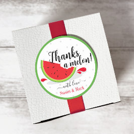 Danke an Melon Watermelon Danke Tag Runder Aufkleber