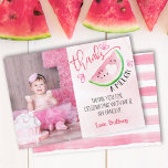 Danke an Melon Watermelon Foto Danke Einladung<br><div class="desc">Ein perfekter Weg,  um Ihrem Gast zu danken,  dass er zu diesem besonderen Party gekommen ist!</div>