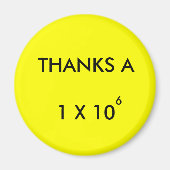 DANKE AN MILLION - Magnet (Vorne)