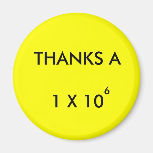 DANKE AN MILLION - Magnet (Vorne)