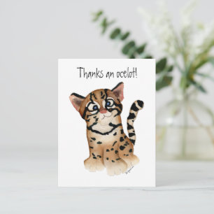 Danke an Ocelot Postcard Postkarte