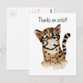 Danke an Ocelot Postcard Postkarte (Vorne/Hinten)