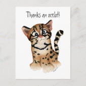 Danke an Ocelot Postcard Postkarte (Vorderseite)