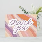 Danke an Pastel Gradient Card Ankündigung (Stehend Vorderseite)