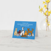 Danke an Pet Foster Vater Karte (Gelbe Blume)