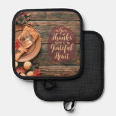 Danke an Pot Holder Topflappen (Vorderseite/Rückseite)