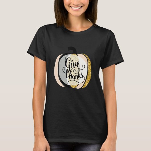 Danke an Pumpkin vielen Farbe T-Shirt (Vorderseite)