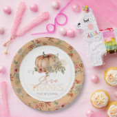 Danke an Pumpkin & White Dahlia Erntedank Pappteller (Party)