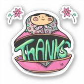 Danke an Russian Doll Sticker (Vorderseite)