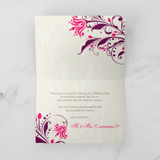 DANKE AN SIE KARTE :: lily (Innenseite)