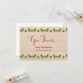 Danke an Thanksgiving Acorns Custom Karte (Vorderseite/Rückseite Beispiel)