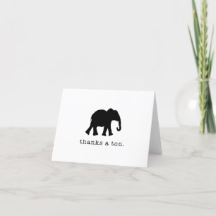 Danke an Ton - Funny Elephant Danke-Card