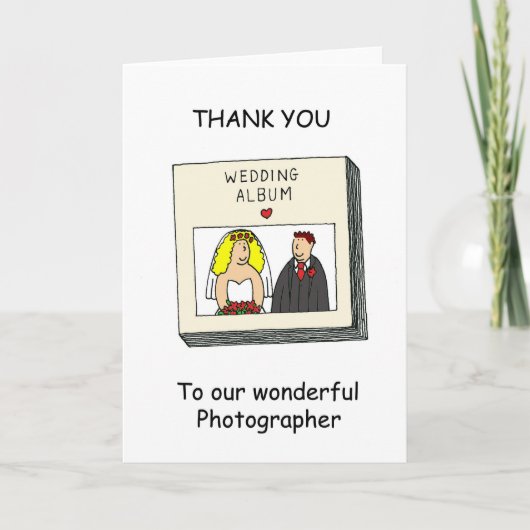 Danke an unseren Hochzeitfotografen (Vorderseite)