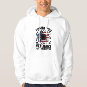 Danke an Veteranen Sonnenblume Militärveteranen Ta Hoodie