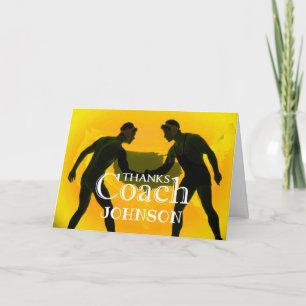Danke an Wrestling Coach Gold und Black