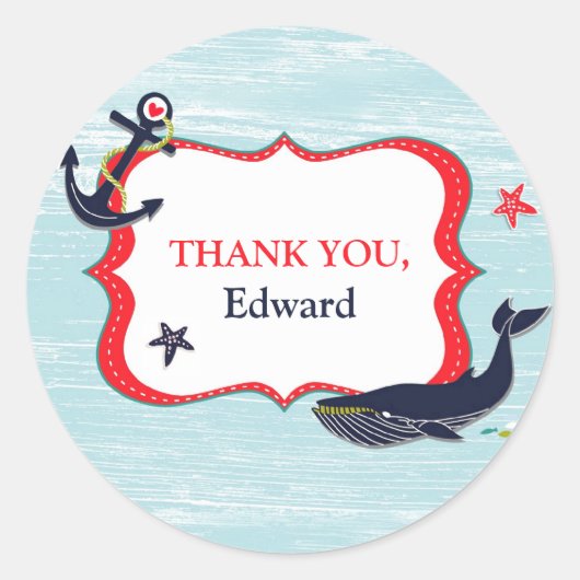 Danke, Anchor Whale Stickers (Vorderseite)