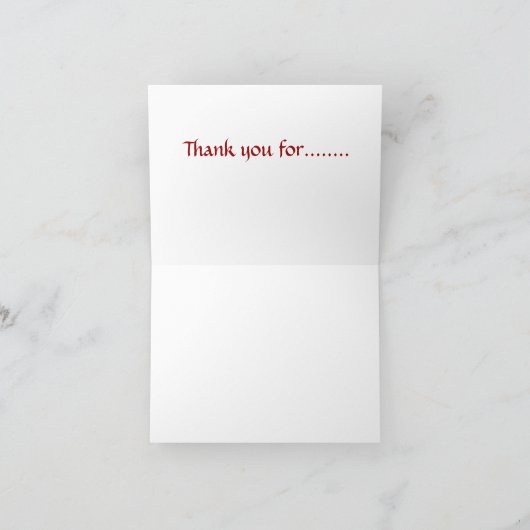 Danke, Angel Dankeskarte (Innenseite)