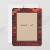 DANKE! ANGEL im Stil des SÜDLICHEN WESTERNS Dankeskarte (Rückseite)