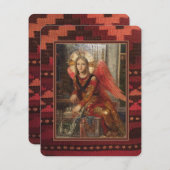 DANKE! ANGEL im Stil des SÜDLICHEN WESTERNS Dankeskarte (Vorne/Hinten)