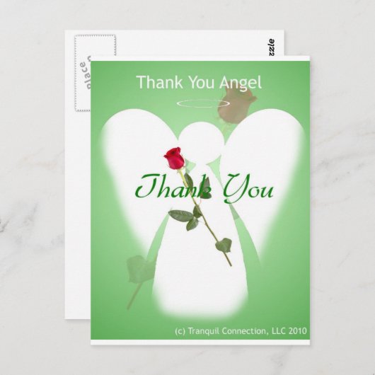 Danke Angel Postkarte (Vorne/Hinten)