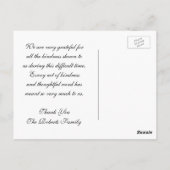 Danke | Angel Wings Foto Postkarte (Rückseite)