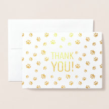 Danke | Animal Paw Prints Gold