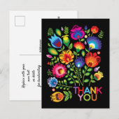 Danke anpassbare Folklore Postkarte (Vorne/Hinten)