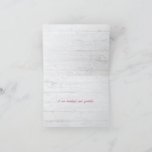 Danke, Apfelblüten Dankeskarte (Innenseite)