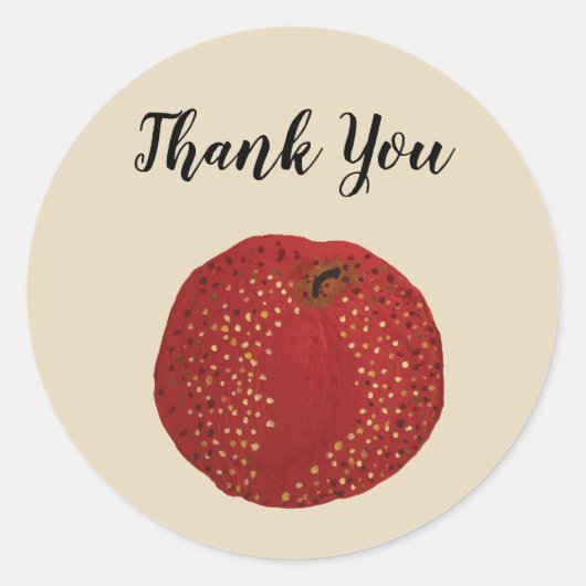 Danke, Apple Teacher Party Stickers (Vorderseite)