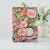 Danke Aquarell Stillleben (Stehend Vorderseite)