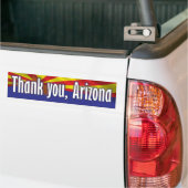 Danke Arizona - Unterstützung Arizona Autoaufkleber (Auf Lkw)