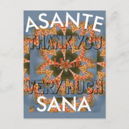 Danke Asante Sana Beautiful African Giraffe Postkarte