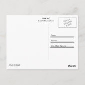 Danke! Auf Rainbow Gradient! Postkarte (Rückseite)