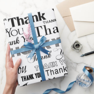 Danke (auf weißem) geschenkpapier