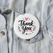Danke-Aufkleber Button (Beispiel)