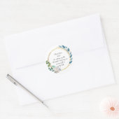 Danke-Aufkleber-Design Runder Aufkleber (Umschlag)