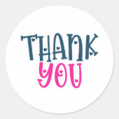 Danke - Aufkleber für kleine Unternehmen (Vorderseite)