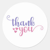 Danke - Aufkleber für kleine Unternehmen (Vorderseite)