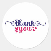Danke - Aufkleber für kleine Unternehmen (Vorderseite)