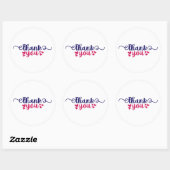 Danke - Aufkleber für kleine Unternehmen (Blatt)