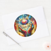 Danke" Aufkleber mit auffallendem Design (Umschlag)