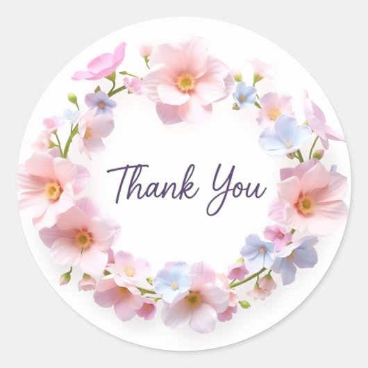 "Danke!"-Aufkleber Runder Aufkleber (Vorderseite)