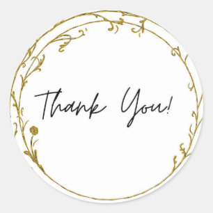 Danke-Aufkleber Runder Aufkleber