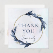 "Danke aufrichtig" Flachnotizkarte Dankeskarte (Vorne/Hinten)