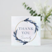 "Danke aufrichtig" Flachnotizkarte Dankeskarte (Stehend Vorderseite)