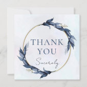 "Danke aufrichtig" Flachnotizkarte Dankeskarte (Vorderseite)