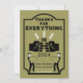 Danke aus dem Personal (Vorderseite)