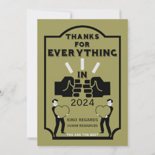 Danke aus dem Personal