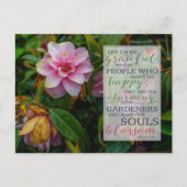 Danke | Ausschreibung für die irische Rose Postkarte (Vorderseite)